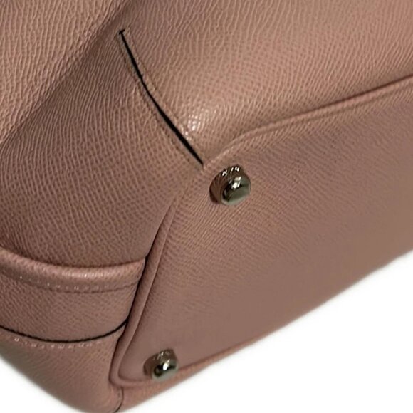 COACH Prince Street Satchel Crossgrained 34939 Light Pink Leather - Handbag - Picture 5 of 9